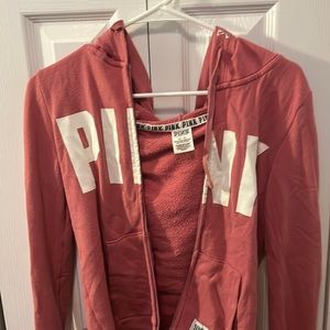 pink long sleeve hoodie size xs